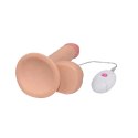 Dildo z przyssawką z wibracjami wyżyłowany 18 cm Dildo z przyssawką z wibracjami wyżyłowany 18 cm