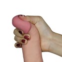 Erotyczne dildo gumowe z przyssawka i wibracjami