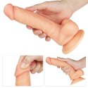 Giętki żyły penis gruby z przyssawką dildo 20 cm Giętki żyły penis gruby z przyssawką dildo 20 cm
