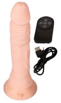 Giętkie elastyczne żylaste dildo z wibracjami 21,5