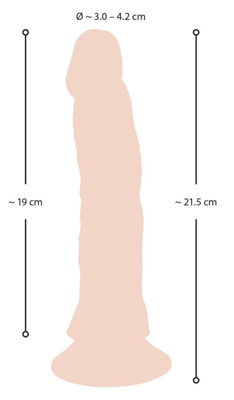 Giętkie elastyczne żylaste dildo z wibracjami 21,5 Giętkie elastyczne żylaste dildo z wibracjami 21,5