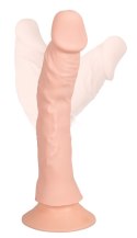 Giętkie elastyczne żylaste dildo z wibracjami 21,5