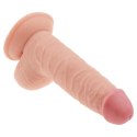 Grube żylaste dildo z przyssawką i jadrami 18 cm Grube żylaste dildo z przyssawką i jadrami 18 cm