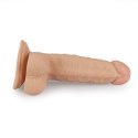 Jędrny realistyczny penis dildo gumowy przyssawka Jędrny realistyczny penis dildo gumowy przyssawka