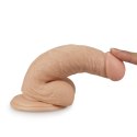 Jędrny realistyczny penis dildo gumowy przyssawka Jędrny realistyczny penis dildo gumowy przyssawka