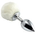 Korek analny puszkiem ze stali nierdzewnej 8 cm Korek analny puszkiem ze stali nierdzewnej 8 cm