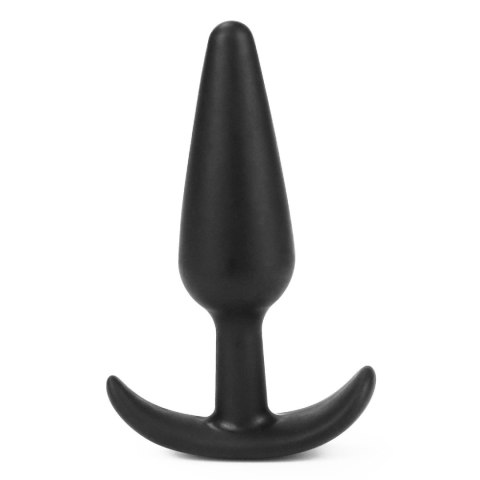 Korek analny silikonowy z uchwytem czarny 11 cm Korek analny silikonowy z uchwytem czarny 11 cm