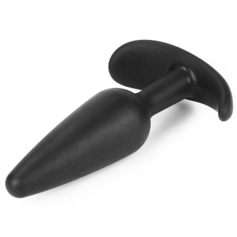 Korek analny silikonowy z uchwytem czarny 11 cm Korek analny silikonowy z uchwytem czarny 11 cm