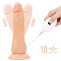 Majtki strap-on w zestawie z wibrującym dildo 19cm Majtki strap-on w zestawie z wibrującym dildo 19cm