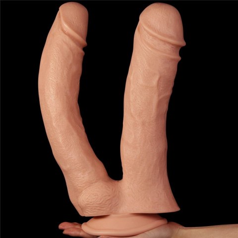 Podwójne potężne dildo do sexu wyżyłowane 33 cm Podwójne potężne dildo do sexu wyżyłowane 33 cm