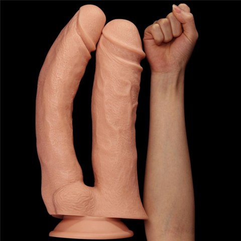 Podwójne potężne dildo do sexu wyżyłowane 33 cm Podwójne potężne dildo do sexu wyżyłowane 33 cm
