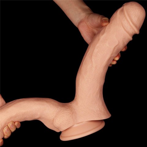 Podwójne potężne dildo do sexu wyżyłowane 33 cm Podwójne potężne dildo do sexu wyżyłowane 33 cm