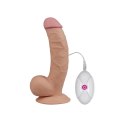 Realistyczne dildo z jądrami i wibracjami 21,5 cm Realistyczne dildo z jądrami i wibracjami 21,5 cm