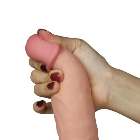 Realistyczne dildo z jądrami i wibracjami 21,5 cm Realistyczne dildo z jądrami i wibracjami 21,5 cm