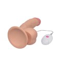 Realistyczne dildo z jądrami i wibracjami 21,5 cm Realistyczne dildo z jądrami i wibracjami 21,5 cm