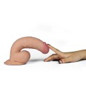 Realistyczne dildo z jądrami i wibracjami 21,5 cm Realistyczne dildo z jądrami i wibracjami 21,5 cm