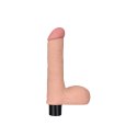 Realistyczny wibrator penis z jadrami 17 cm Realistyczny wibrator penis z jadrami 17 cm