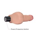 Realistyczny wibrator penis z jadrami 17 cm Realistyczny wibrator penis z jadrami 17 cm