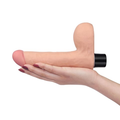 Realistyczny wibrator penis z jadrami 17 cm Realistyczny wibrator penis z jadrami 17 cm