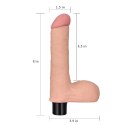 Realistyczny wibrator penis z jadrami 17 cm Realistyczny wibrator penis z jadrami 17 cm