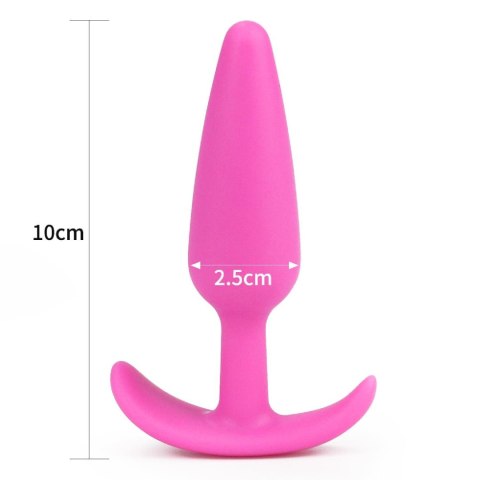 Różowy korek analnysilikonowy z uchwytem 11 cm Różowy korek analnysilikonowy z uchwytem 11 cm
