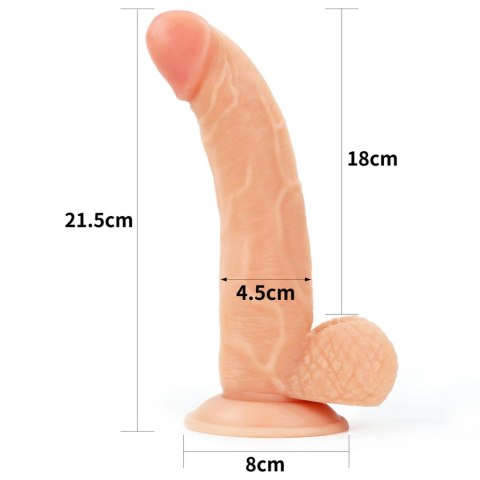 Strap-on elastyczne dildo realistyczny penis 21 cm Strap-on elastyczne dildo realistyczny penis 21 cm