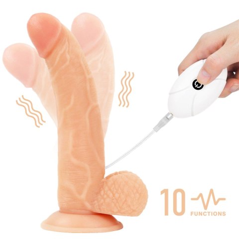 Zestaw majtki strap-on z wibrującym dildo 21,5cm Zestaw majtki strap-on z wibrującym dildo 21,5cm