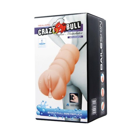 CRAZY BULL- REALISTIC 3D VAGINA, Water lubricant CRAZY BULL- REALISTIC 3D VAGINA, Water lubricant