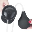 Czarne dildo żylaste przyssawka i wytrysk 28 cm Czarne dildo żylaste przyssawka i wytrysk 28 cm