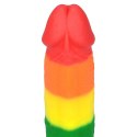 Dildo tęczowe elastyczne z przyssawką 22,5 cm Dildo tęczowe elastyczne z przyssawką 22,5 cm
