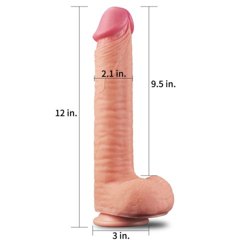 Ogromne dildo realistyczny wygląd przyssawka 30 cm Ogromne dildo realistyczny wygląd przyssawka 30 cm