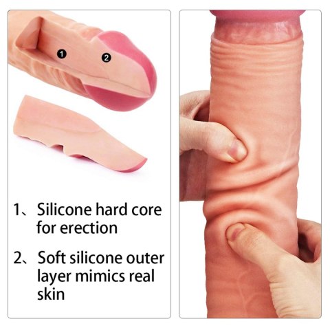 Ogromne dildo realistyczny wygląd przyssawka 30 cm Ogromne dildo realistyczny wygląd przyssawka 30 cm