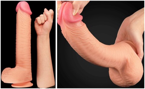 Ogromne dildo realistyczny wygląd przyssawka 30 cm Ogromne dildo realistyczny wygląd przyssawka 30 cm