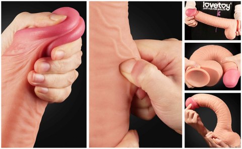 Ogromne dildo realistyczny wygląd przyssawka 30 cm Ogromne dildo realistyczny wygląd przyssawka 30 cm