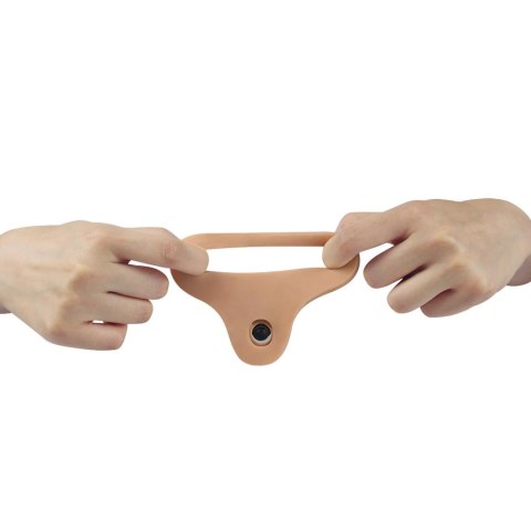 Strap-on gumowy sex analny żylasty trzon 18 cm Strap-on gumowy sex analny żylasty trzon 18 cm