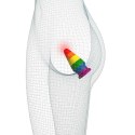 Tęczowa zatyczka analna korek elastyczny 15 cm