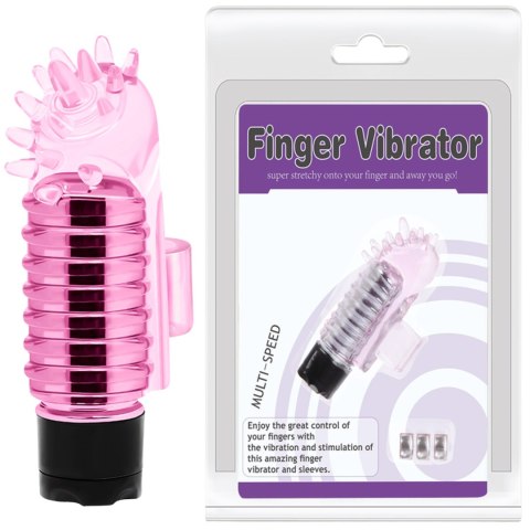Wibrator mini na palec masażer łechtaczki różowy Wibrator mini na palec masażer łechtaczki różowy