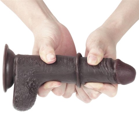 Czarny gruby penis z przyssawka żylaste dildo Czarny gruby penis z przyssawka żylaste dildo