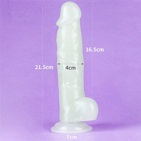 Dildo led giętkie duży penis podświetlany 21,5 cm Dildo led giętkie duży penis podświetlany 21,5 cm