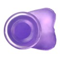 Dildo silikonowe przyssawka jasny fiolet 15,5 cm