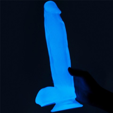 Elastyczne dildo podświetlane z przyssawką 25,5cm Elastyczne dildo podświetlane z przyssawką 25,5cm