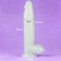 Elastyczne dildo podświetlane z przyssawką 25,5cm Elastyczne dildo podświetlane z przyssawką 25,5cm