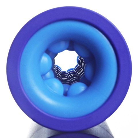 Fioletowy masturbator z szeregiem wypustek 19 cm Fioletowy masturbator z szeregiem wypustek 19 cm