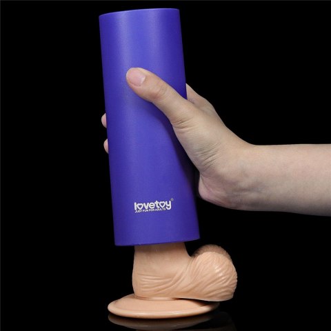 Fioletowy masturbator z szeregiem wypustek 19 cm Fioletowy masturbator z szeregiem wypustek 19 cm