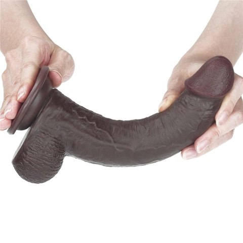 Murzyńskie dildo z dwuwarstwowego materiału 23 cm Murzyńskie dildo z dwuwarstwowego materiału 23 cm