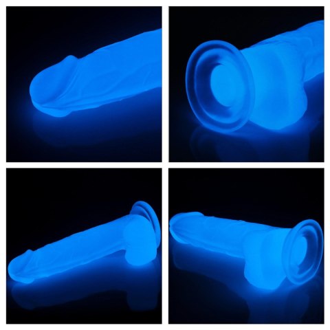 Podświetlane dildo sztuczny penis mocna przyssawka Podświetlane dildo sztuczny penis mocna przyssawka