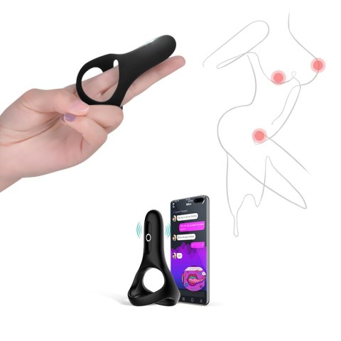 Podwójny pierścień na penisa Magic Motion Rise BL Podwójny pierścień na penisa Magic Motion Rise BL