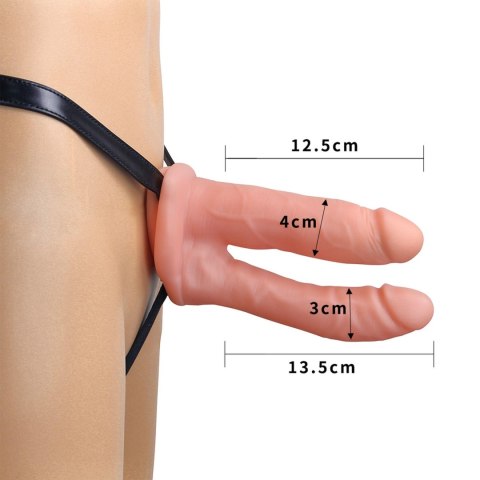 Podwójny strap-on majtki z dwoma penisami Podwójny strap-on majtki z dwoma penisami