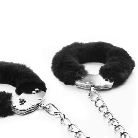 Puszyste kajdanki na ręce i nogi czarne BDSM Puszyste kajdanki na ręce i nogi czarne BDSM