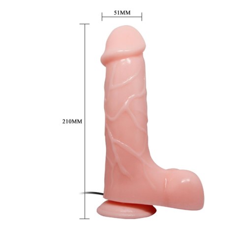 Realistyczny penis z wyżyłowanym trzonem 21 cm Realistyczny penis z wyżyłowanym trzonem 21 cm